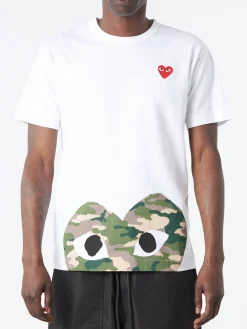 Comme des Garçons PLAY - T244 in White