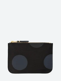 Comme des Garçons WALLET - SA8100RD Rubber Dot Wallet in Black