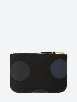 Comme des Garçons WALLET - SA8100RD Rubber Dot Wallet in Black
