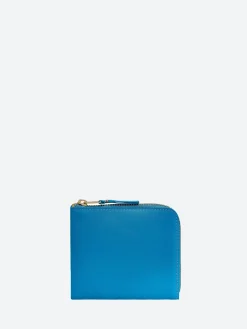 Comme des Garçons WALLET - SA3100 Classic Leather Wallet in Blue