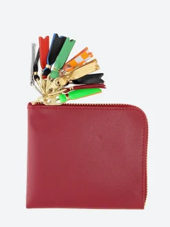 Comme des Garçons WALLET - SA3100ZP Zipper Pull Wallet in Red