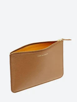 Comme des Garçons WALLET - SA5100IC Colour Inside Wallet in Brown and Orange