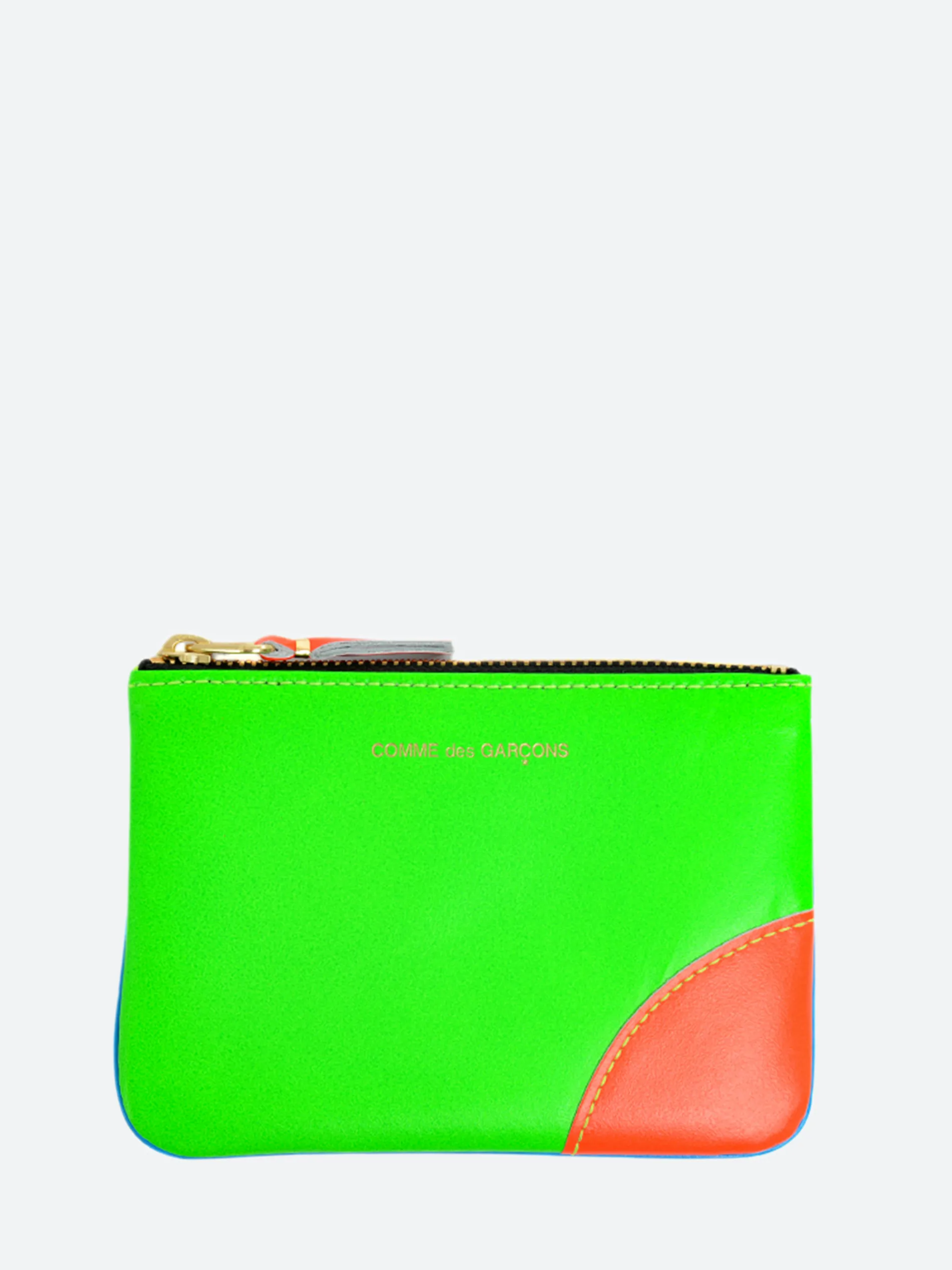 Comme des Garçons WALLET - SA8100SF Super Fluo Wallet in Blue/Green