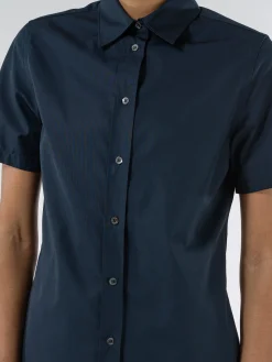 Cotton Poplin Short-Sleeved Shirt