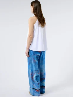 Cotton Poplin Top With Sash