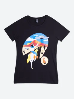 Cowboy Sh!t - Women's UFO T-Shirt in Black