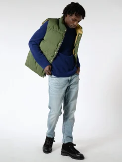 Crescent Down Works - Down Italian Vest in Olive