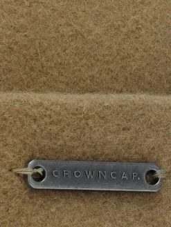 Crown Cap - Melton Wool Beanie in Camel