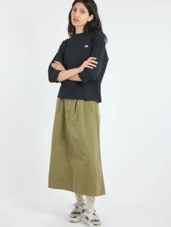 Danton - 3/4 Sleeve T-Shirt in Black