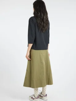 Danton - 3/4 Sleeve T-Shirt in Black