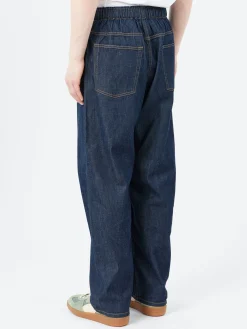 Danton - Belted Easy Pants in Indigo