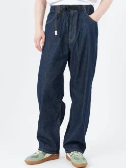 Danton - Belted Easy Pants in Indigo