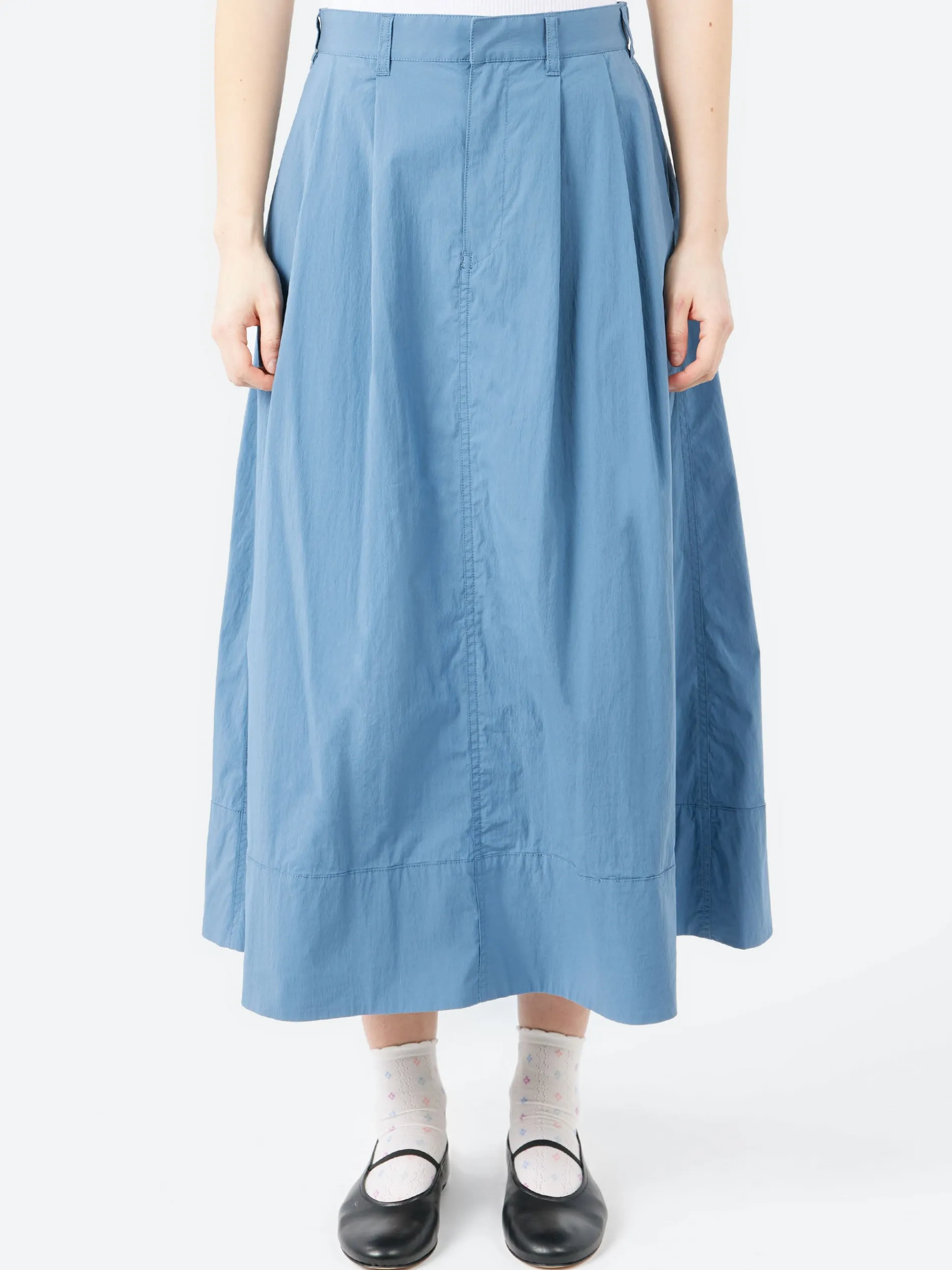 Danton - C/N Typewriter 2 Tuck Skirt in Blue