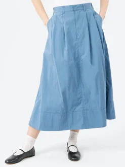Danton - C/N Typewriter 2 Tuck Skirt in Blue