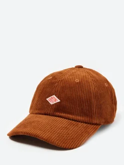 Danton - Corduroy 6 Panel Cap in Deep Orange