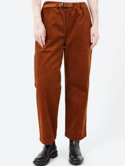 Danton - Corduroy Easy Pants in Deep Orange
