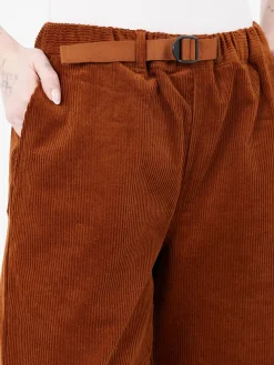 Danton - Corduroy Easy Pants in Deep Orange