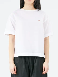 Danton - Cotton Linen Slub Pullover Shirt in White