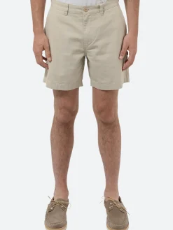 Danton - Cotton Oxford Easy Shorts in Greige