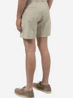 Danton - Cotton Oxford Easy Shorts in Greige