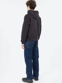 Danton - Cotton Terry Zip Hoodie in Charcoal