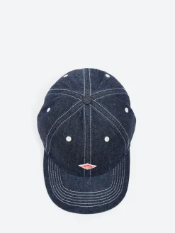 Danton - Denim 6 Panel Cap in Dark Indigo