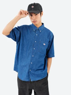 Danton - Denim 6 Panel Cap in Black