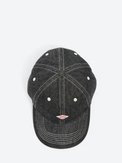 Danton - Denim 6 Panel Cap in Black