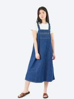 Danton - Denim Overall Dress in Indigo