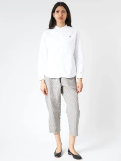 Danton - Easy Pants in Black and Ecru Stripe