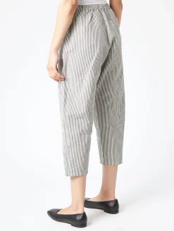 Danton - Easy Pants in Black and Ecru Stripe