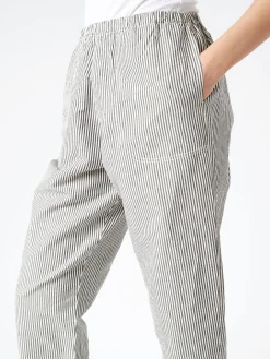 Danton - Easy Pants in Black and Ecru Stripe