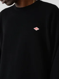 Danton - Lambswool Crew Neck Knit Pullover in Black