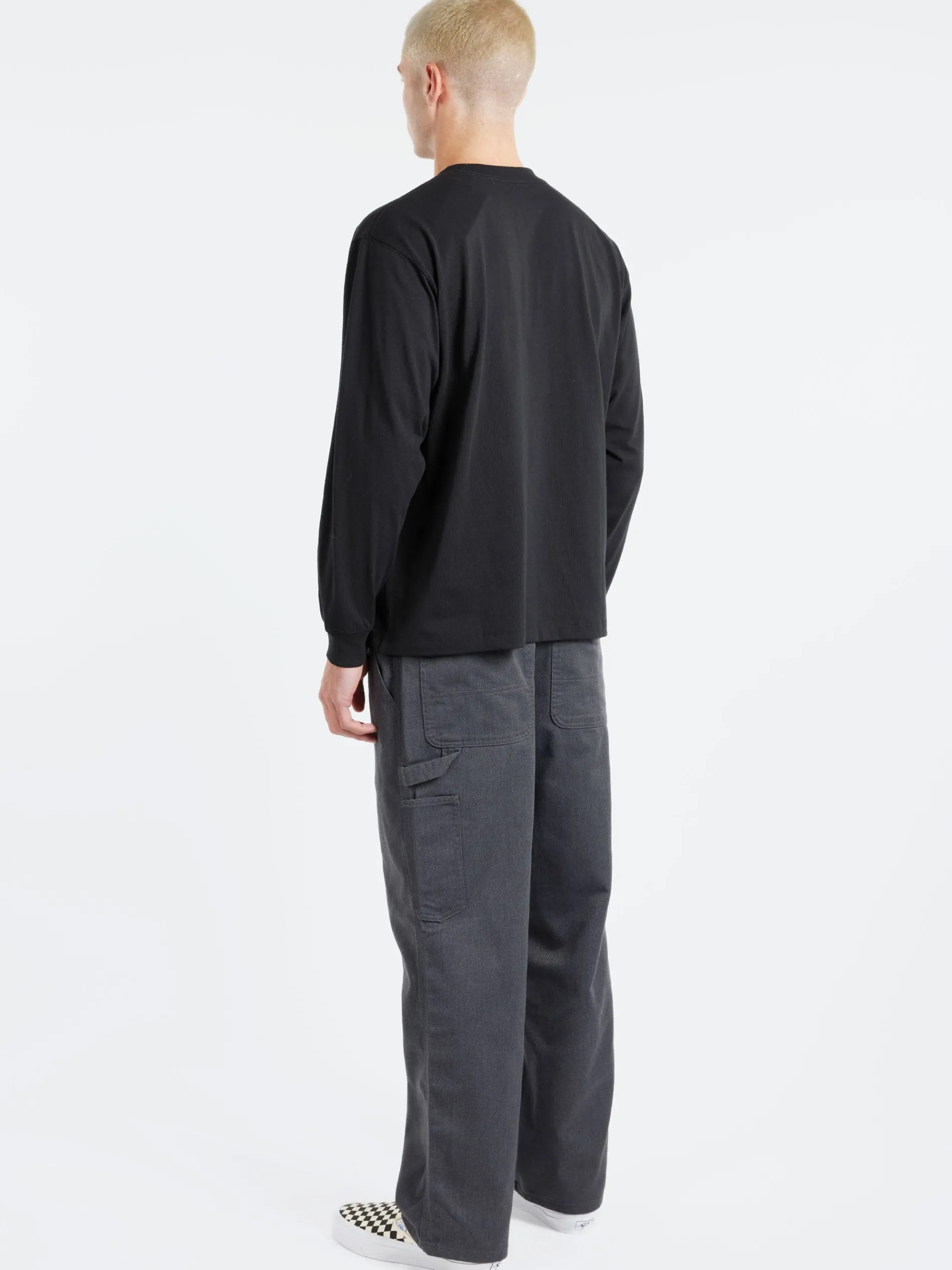 Danton - Long Sleeve T-Shirt in Black