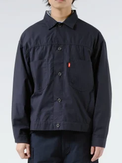 Danton - Men's Cotton Weather Short Jacket in Navy