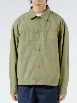 Danton - Men's Cotton Weather Short Jacket in Olive