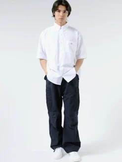 Danton - Men's Dot Button B.D Shirt in White