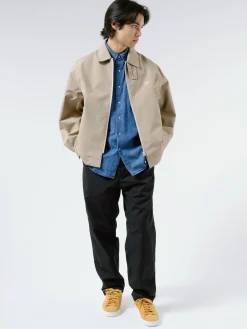 Danton - Men's 3-Layer Cloth Zip Up Jacket in Beige