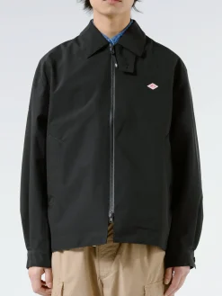 Danton - Men's 3-Layer Cloth Zip Up Jacket in Black