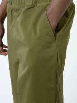 Danton - Men's Nylon Twill Work Easy Shorts in Khaki