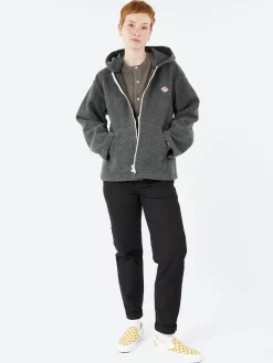 Danton - Men's Wool Light Pile Hooded Jacket in Grey