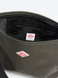 Danton - Montsouris Cordura Canvas Shoulder Bag in Dark Grey