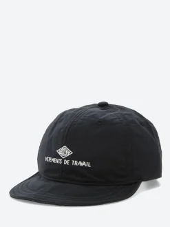 Danton - Nylon Taffeta 6 Panel Cap in Black