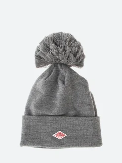 Danton - Pom Knit Cap in Charcoal