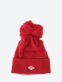 Danton - Pom Knit Cap in Red