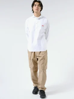 Danton - Round Collar Shirt in White