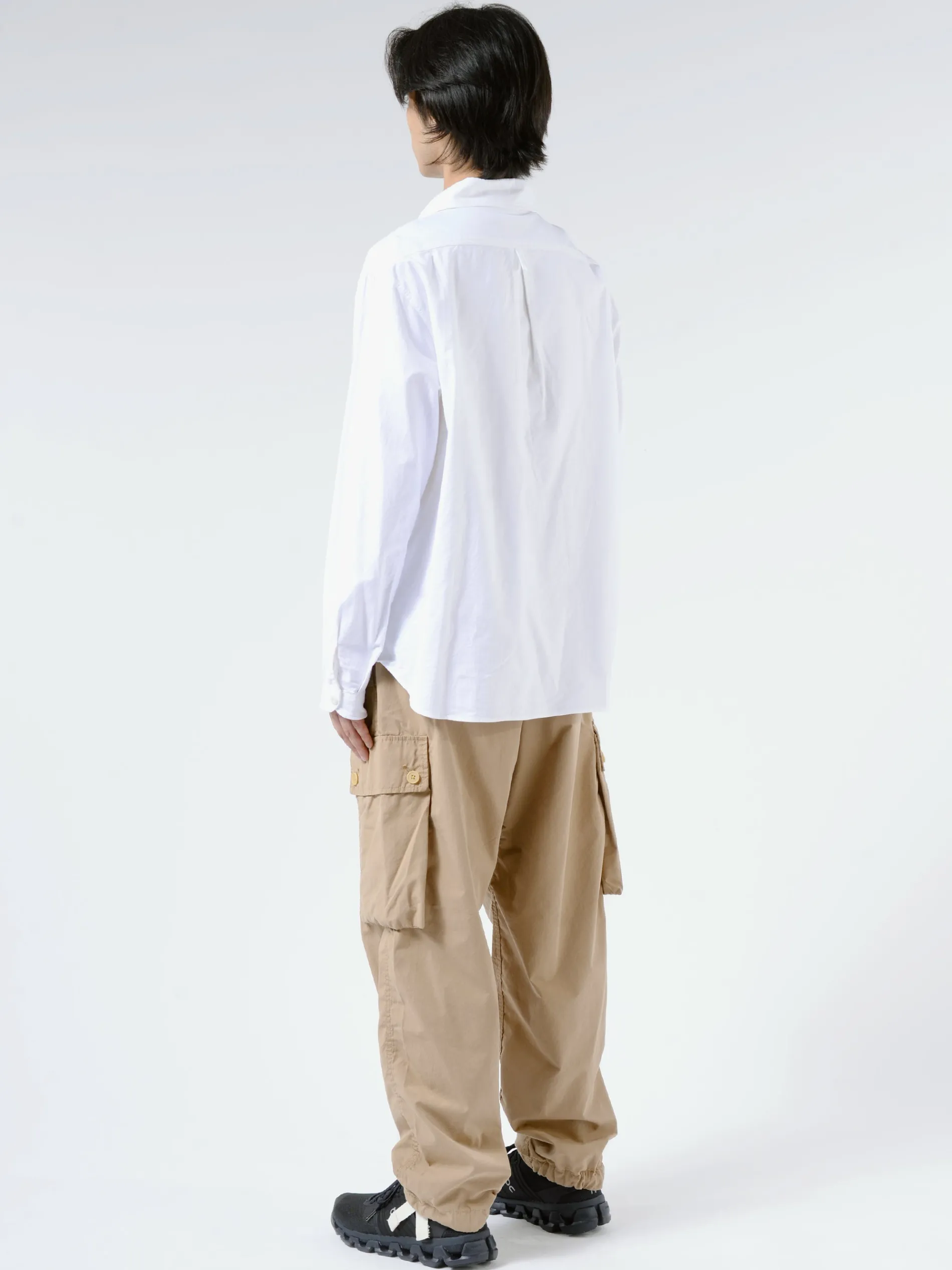 Danton - Round Collar Shirt in White