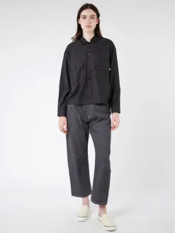 Danton - Shirt Short Jacket in Charcoal