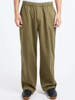 Danton - Wide Easy Pants in Olive