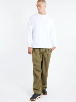 Danton - Wide Easy Pants in Olive